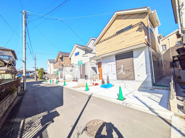 接道状況および現場風景　【東村山市野口町１丁目】