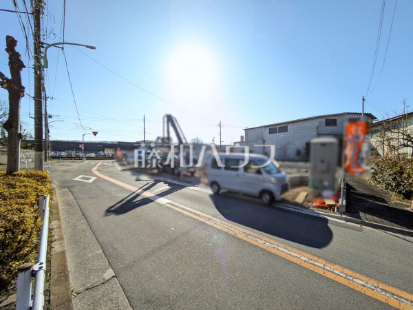 接道状況および現場風景　【昭島市田中町３丁目】