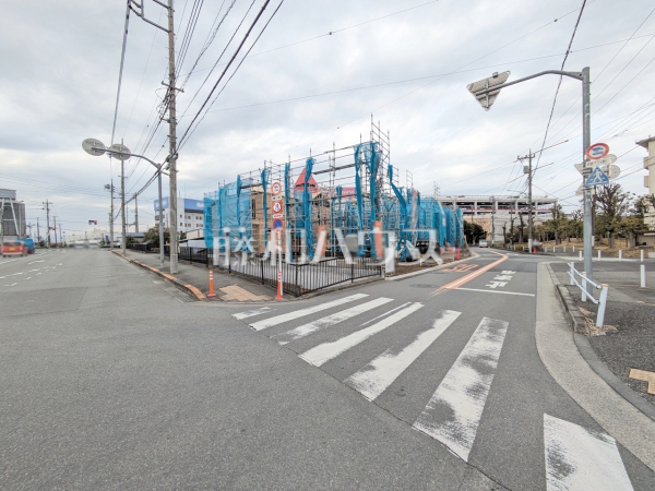 接道状況および現場風景　【昭島市田中町３丁目】