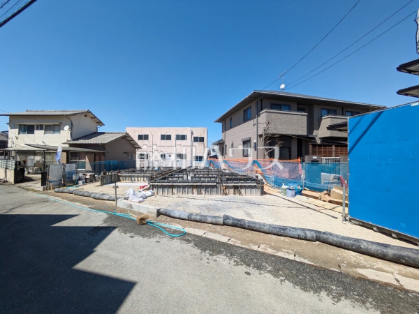 1号棟　接道状況および現場風景　【福岡市南区和田２丁目】