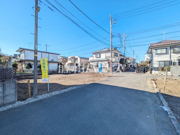 接道状況および現場風景　【立川市若葉町１丁目】