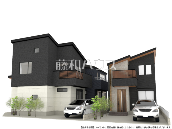 完成予想図（外観）　【立川市若葉町１丁目】