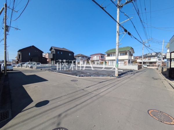 接道状況および現場風景　【武蔵村山市神明４丁目】