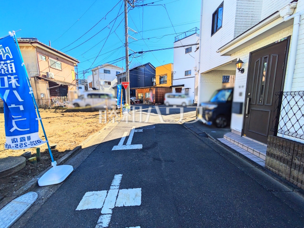 接道状況および現場風景　【志木市幸町４丁目】