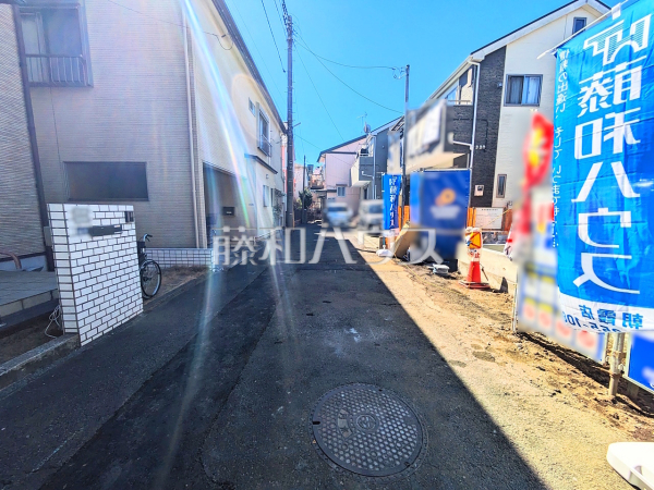 接道状況および現場風景　【志木市本町３丁目】