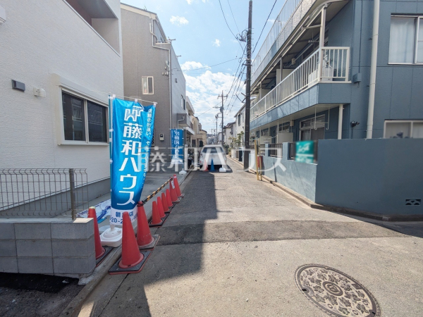 接道状況および現場風景　【朝霞市三原２丁目】