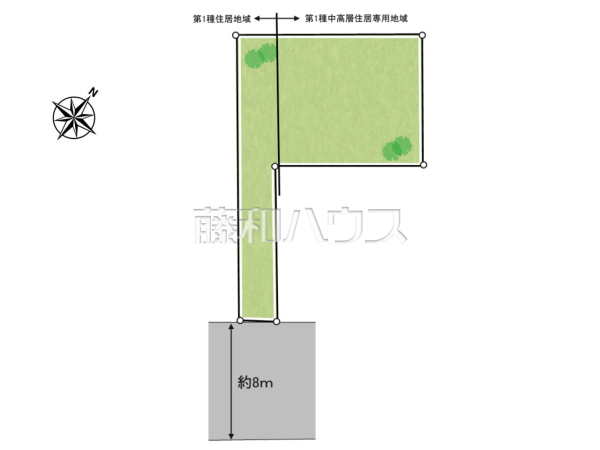 全体区画図　【所沢市東所沢３丁目】