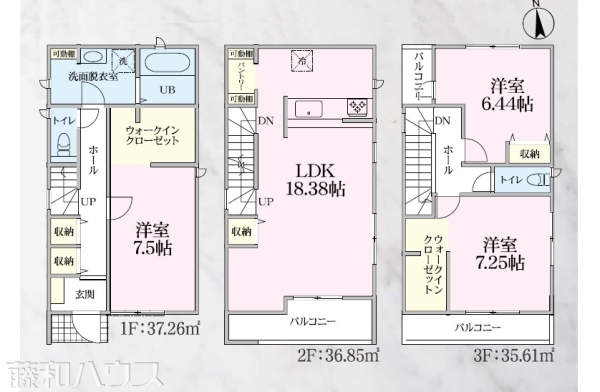 2号棟　間取図　【名古屋市北区山田西町３丁目】