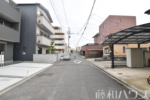 接道状況および現場風景　【名古屋市北区山田西町３丁目】
