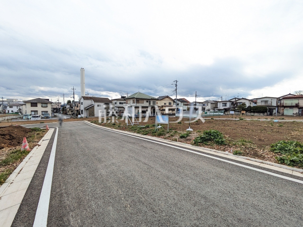 接道状況および現場風景　【所沢市大字北秋津】