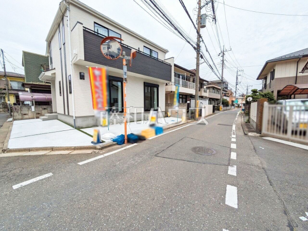 接道状況および現場風景　【新座市池田４丁目】