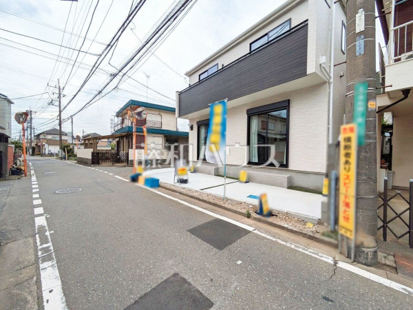 接道状況および現場風景　【新座市池田４丁目】