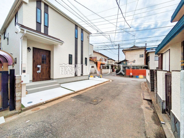 接道状況および現場風景　【新座市池田４丁目】