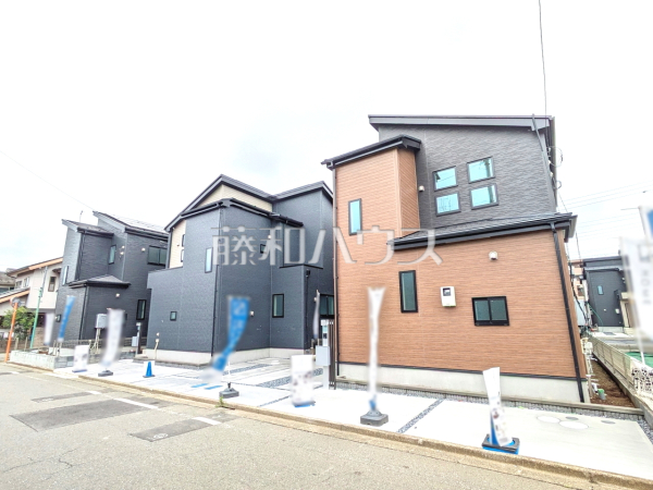 外観　西武拝島線「小川」駅より徒歩約20分！直線的ですっきりとしたスクエアなデザインが、お客様のお住まいを都会的に印象づけます。【小平市栄町２丁目】