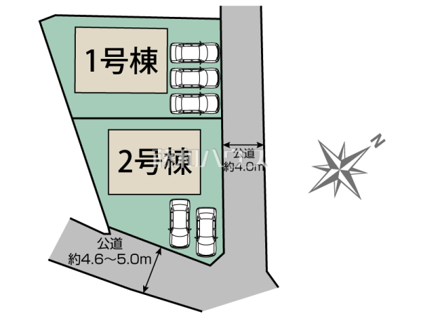 全体区画図　【福岡市南区屋形原３丁目】