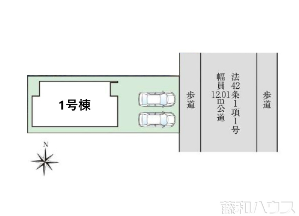 区画図　【春日井市朝宮町１丁目】