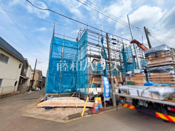 1号棟　外観　【新座市石神５丁目】 建物のプレゼンをさせていただきますので、実際の完成イメージを思い描いていただくことができます。お気軽にお問合せ下さい。 