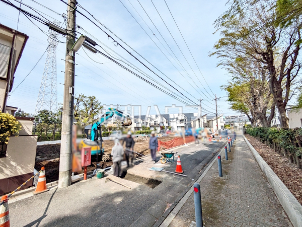 接道状況および現場風景　【世田谷区北烏山９丁目】