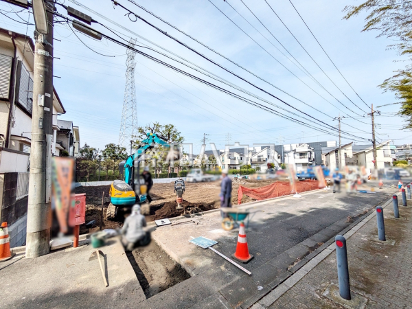 接道状況および現場風景　【世田谷区北烏山９丁目】