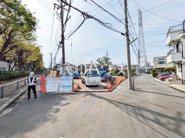 接道状況および現場風景　【世田谷区北烏山９丁目】