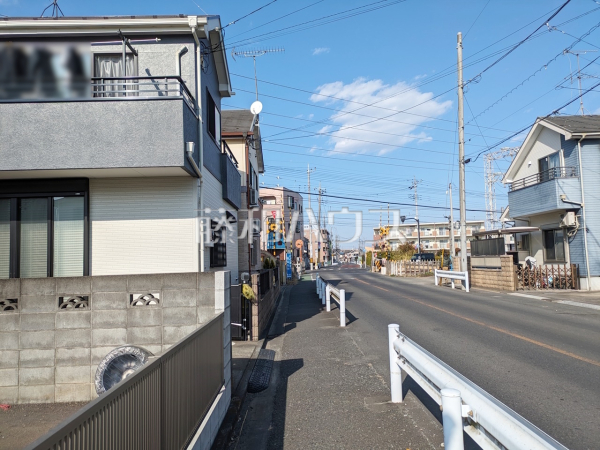 接道状況および現場風景　【立川市砂川町３丁目】