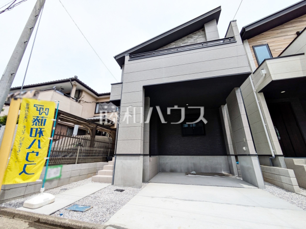 ≪1号地　外観≫南道路で、さらに南側にカースペースがあり日当たり良好です。　【府中市本町２丁目】
