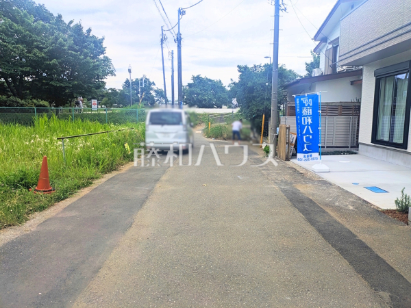 接道状況および現場風景　【志木市中宗岡５丁目】