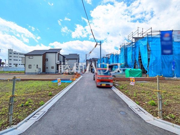 接道状況および現場風景　【国立市谷保】