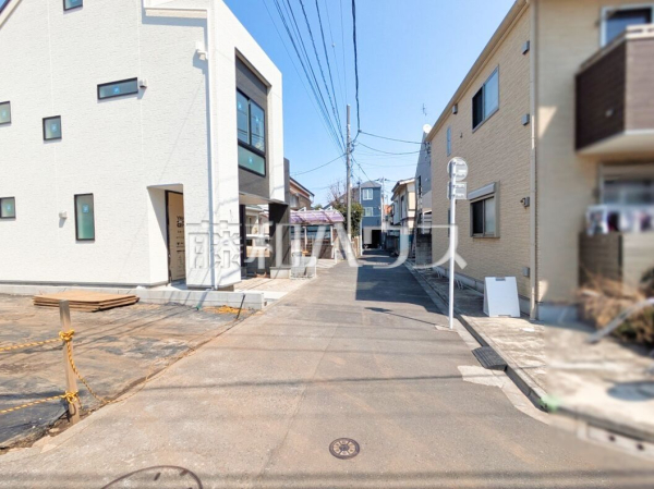 接道状況および現場風景　【中野区沼袋４丁目】