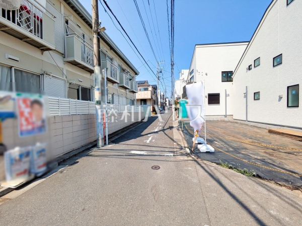 接道状況および現場風景　【中野区沼袋４丁目】
