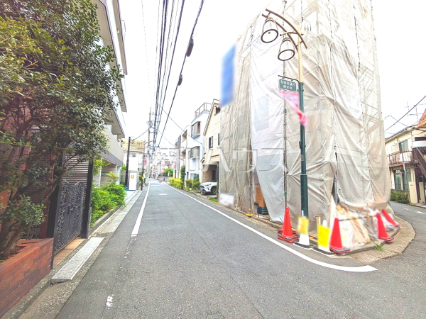 接道状況および現場風景　【杉並区和泉１丁目】