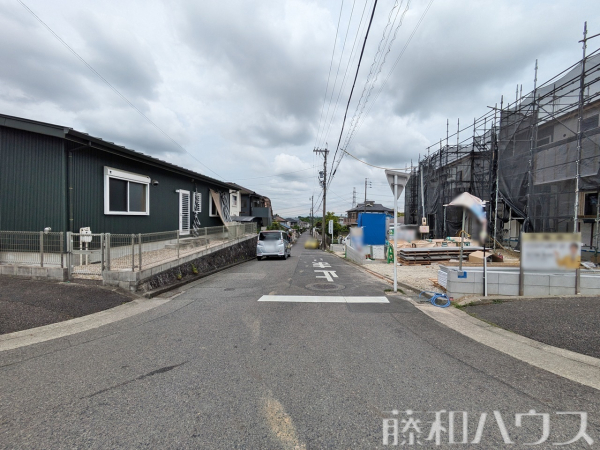接道状況および現場風景　【春日井市高森台２丁目】