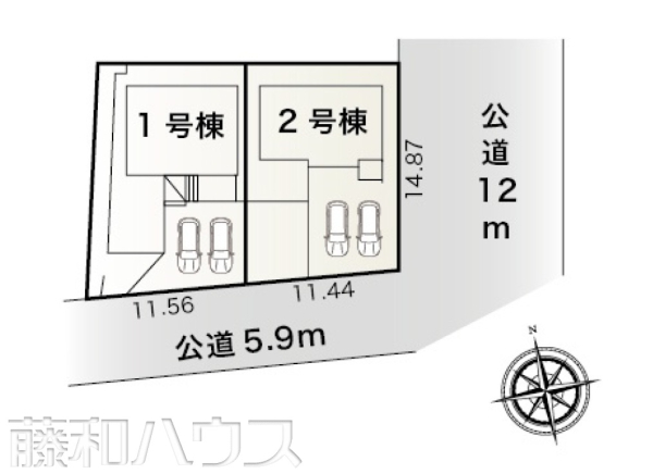 全体区画図　【春日井市高森台２丁目】