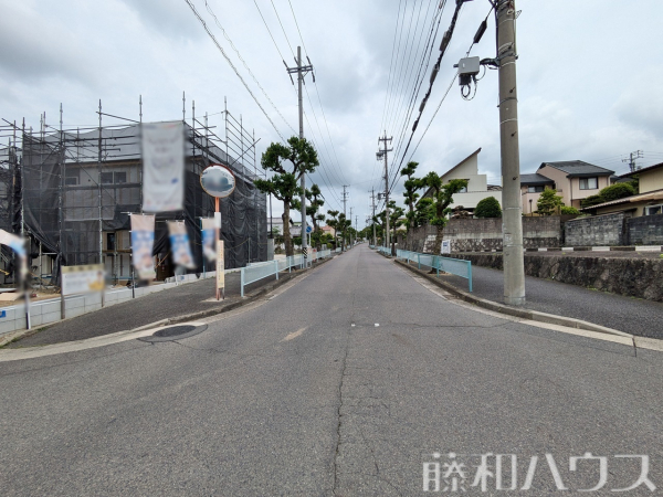 接道状況および現場風景　【春日井市高森台２丁目】