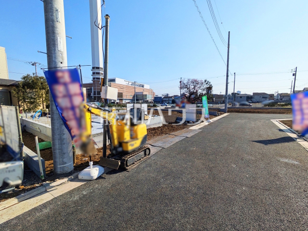 8号棟　接道状況および現場風景　【練馬区三原台２丁目】