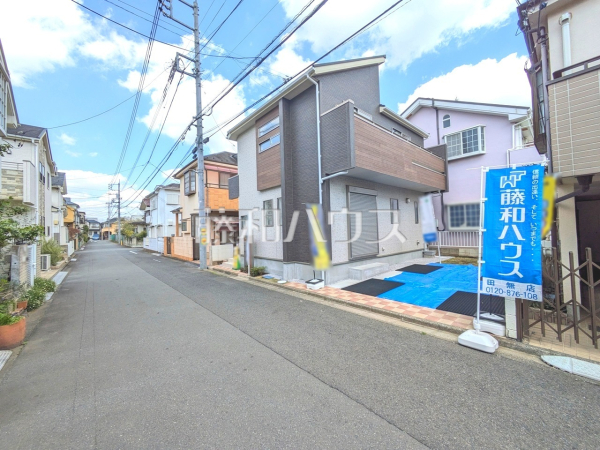 接道状況および現場風景　【小平市小川町１丁目】