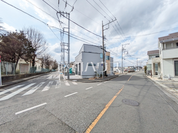 接道状況および現場風景　【東大和市立野３丁目】