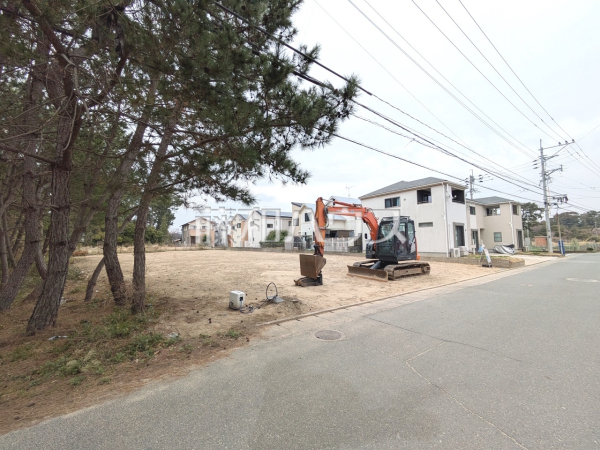 接道状況および現場風景　【福岡市東区奈多２丁目】