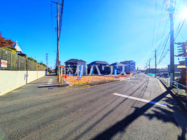 接道状況および現場風景　【武蔵村山市岸１丁目】