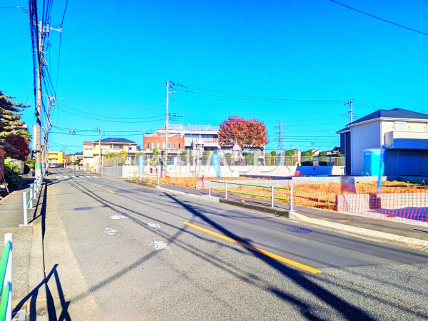 接道状況および現場風景　【武蔵村山市岸１丁目】