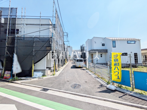接道状況および現場風景　【狛江市東野川１丁目】
