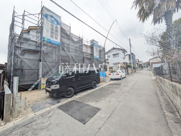 接道状況および現場風景　【福岡市西区生の松原４丁目】