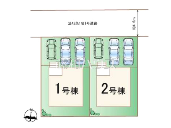 全体区画図　【福岡市西区生の松原４丁目】