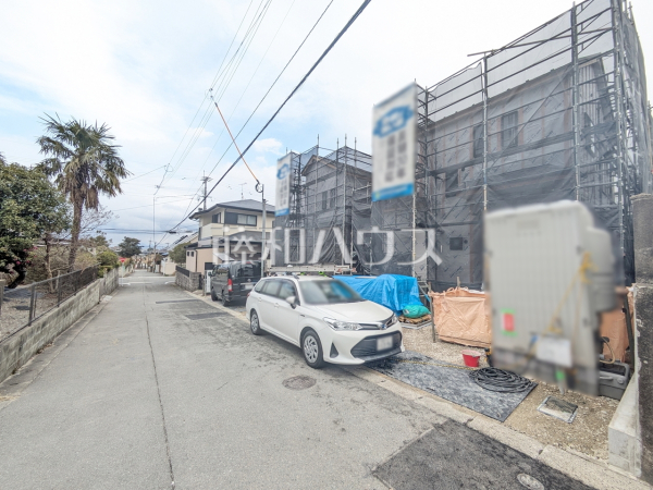 接道状況および現場風景　【福岡市西区生の松原４丁目】