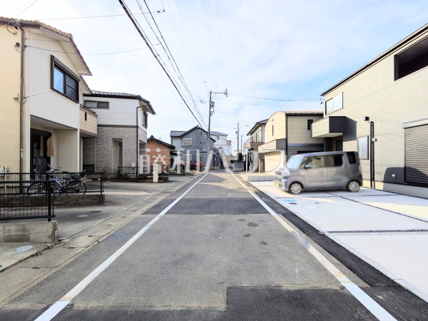 接道状況および現場風景　【西春日井郡豊山町大字豊場字新田町】