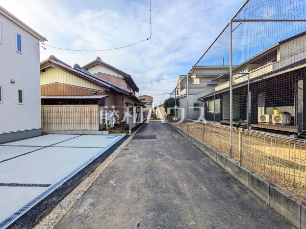 接道状況および現場風景　【西春日井郡豊山町大字豊場字新田町】