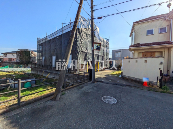 接道状況および現場風景　【昭島市田中町２丁目】