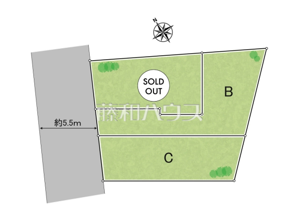 全体区画図　【杉並区本天沼１丁目】 平日のご案内も可能です。まずはお気軽にお問合せ下さいませ。 