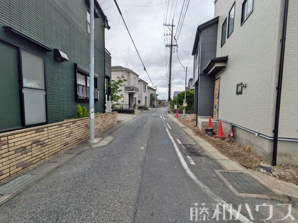 接道状況および現場風景　【小牧市新町１丁目】