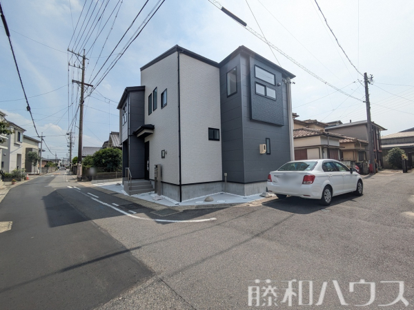 接道状況および現場風景　【小牧市新町１丁目】